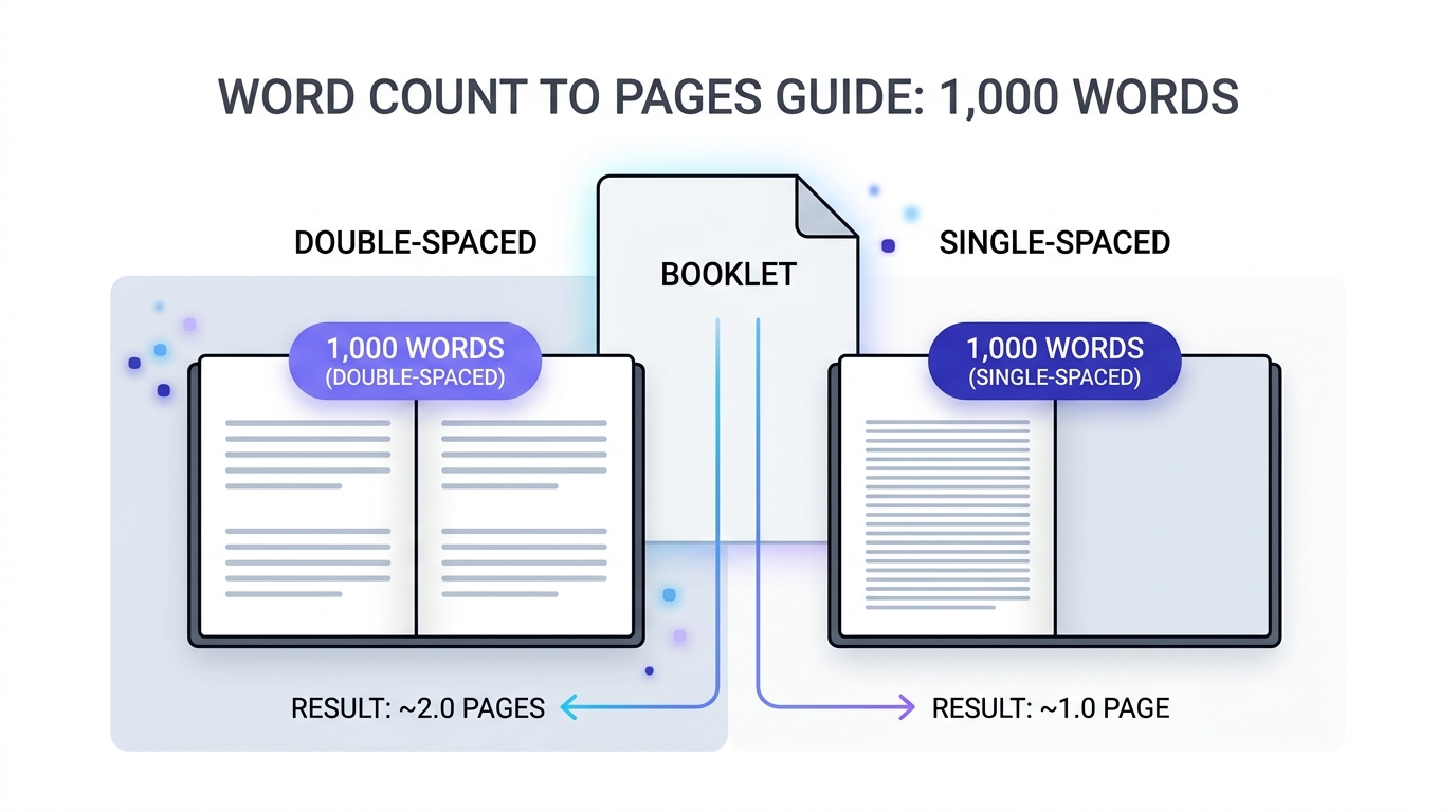 How Many Pages Is 1,000 Words? Word Count to Pages Guide