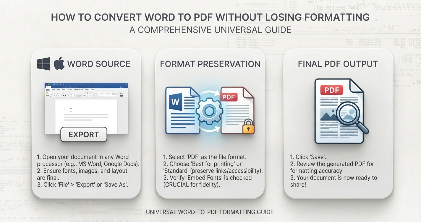How to Convert Word to PDF Without Losing Formatting