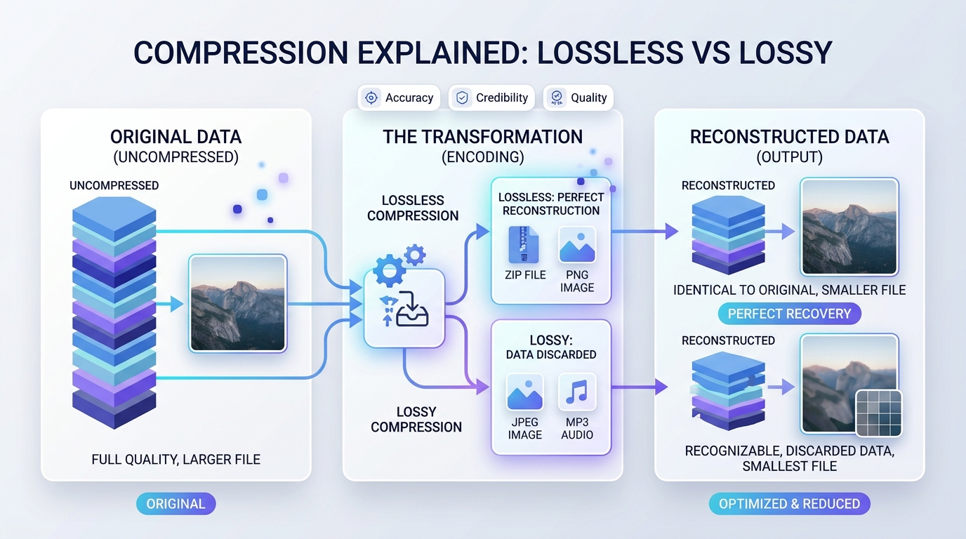 Lossy vs Lossless Compression Explained With Examples